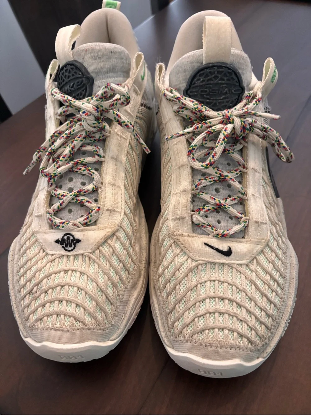 Nike Cosmic Unity Cream and Black Running Shoes